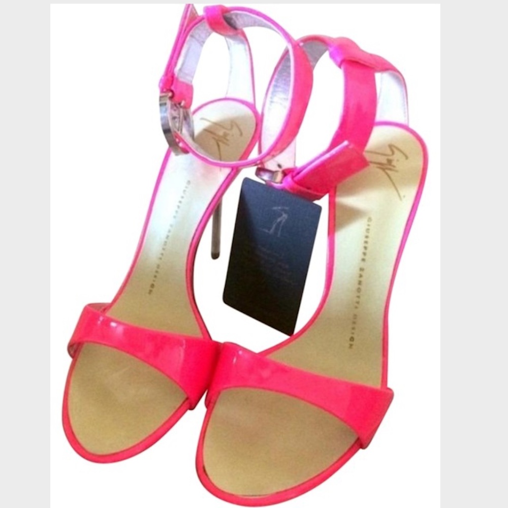 🎉Host Pick🎉NEW Giuseppe Zanotti Pink /Wh. Sandal - Picture 7 of 14